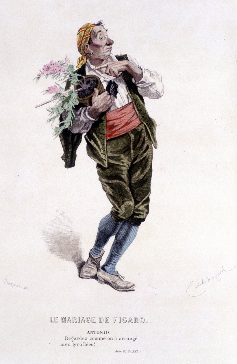 Antonio in „Die Hochzeit des Figaro“ von Emile Antoine Bayard