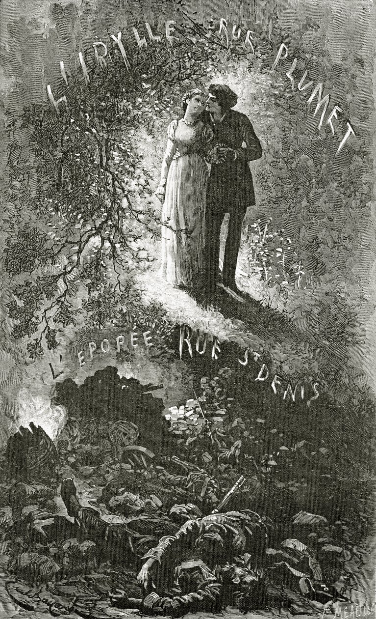 Marius und Cosette, 19. Jahrhundert von Emile Antoine Bayard