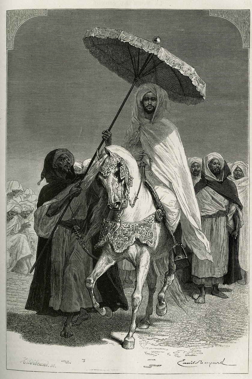 Sultan Hassan I. von Marokko (geboren Moulay El Hassan) von Emile Antoine Bayard