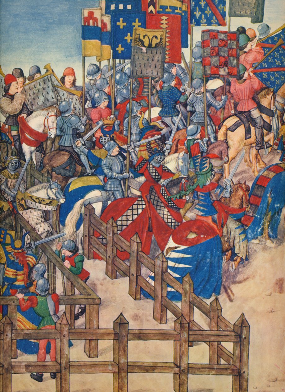 Ende des Turniers in Brügge, 11. März 1392 von Emile Aurele van Moe