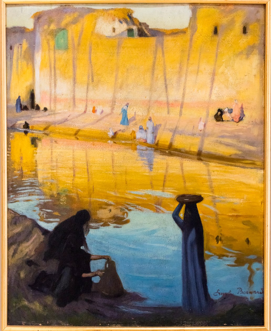Ufer des Nils bei Marg, Abendeffekt von Emile Bernard
