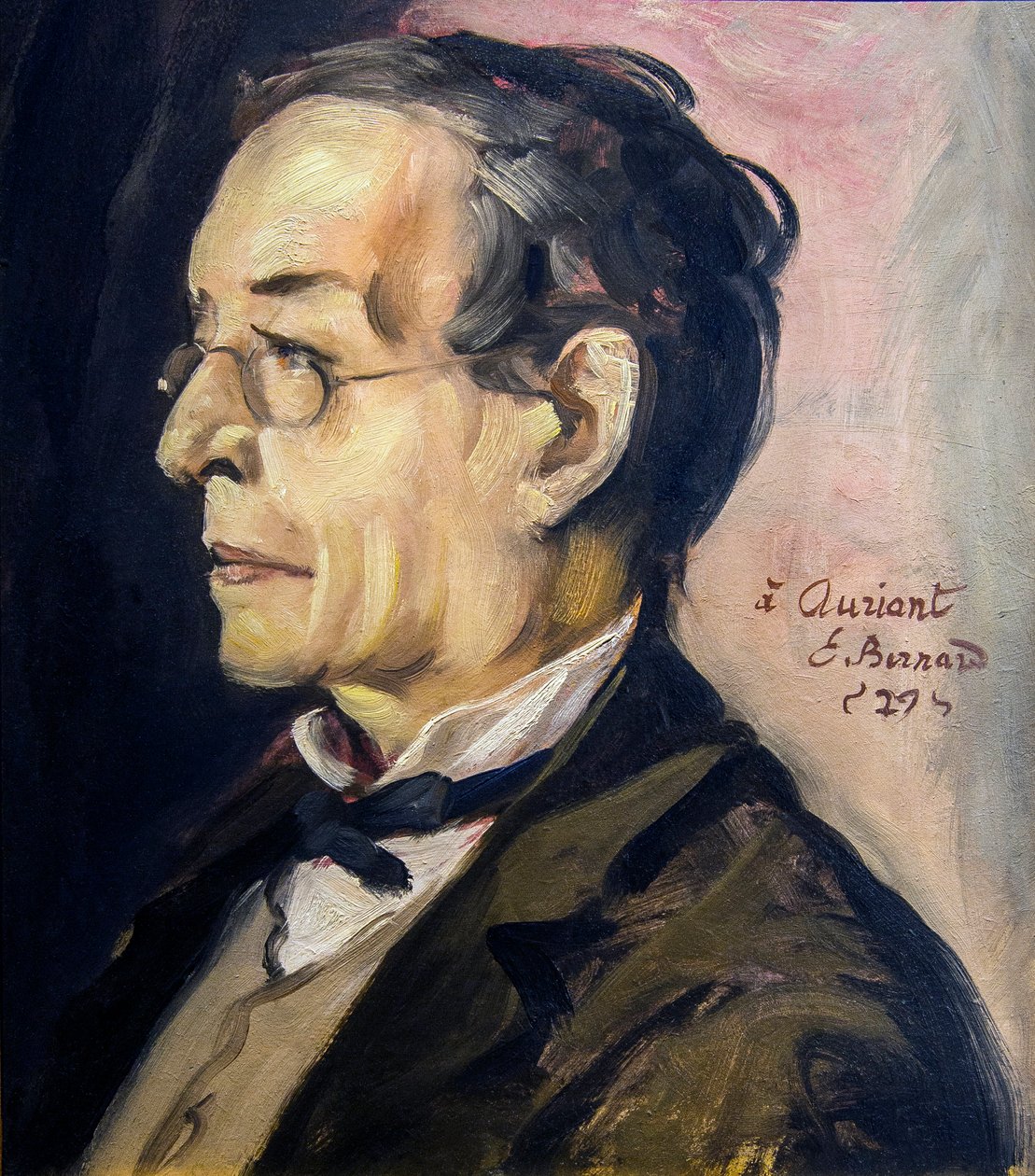 Porträt von Paul Leautaud (1872-1956) Schriftsteller und Kolumnist. Gemälde von Emile BERNARD (1868-1941) - Öl auf Karton H: 48 cm; B: 41 cm - Musee Calvet, Avignon von Emile Bernard