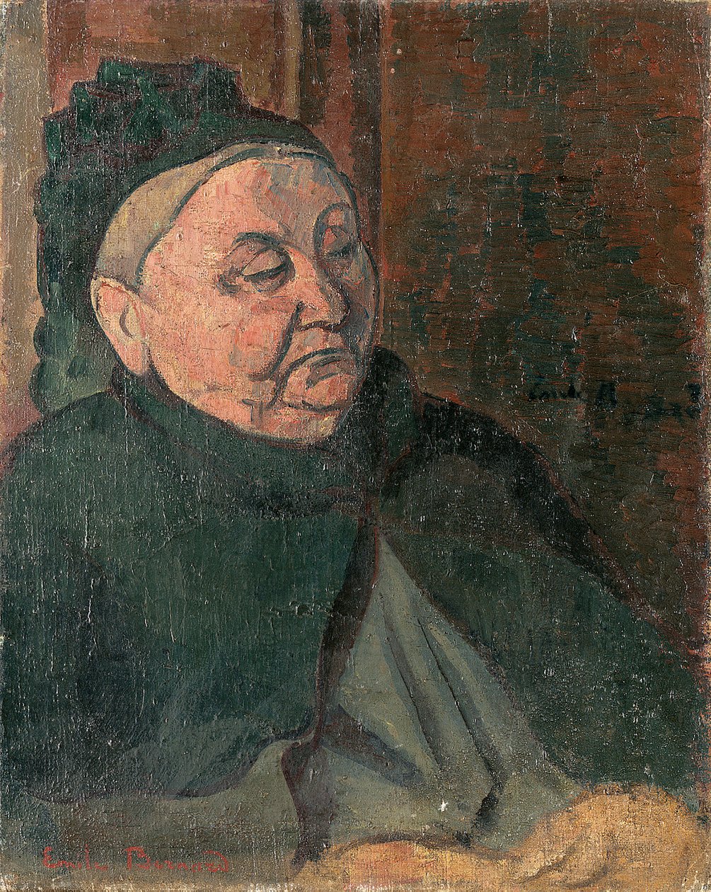 Porträt der Großmutter des Künstlers, 1887 von Emile Bernard