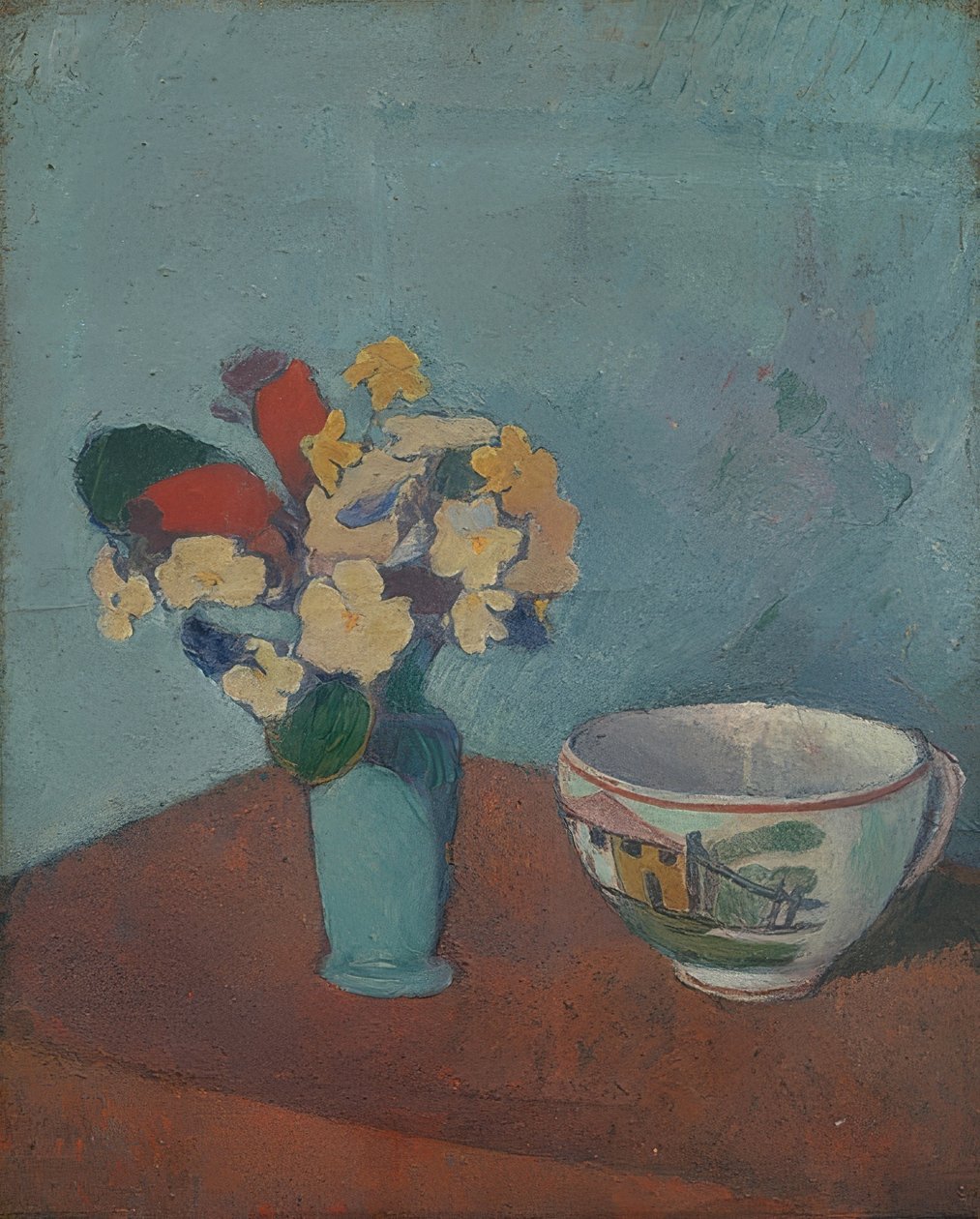 Vase mit Blumen und Tasse von Emile Bernard