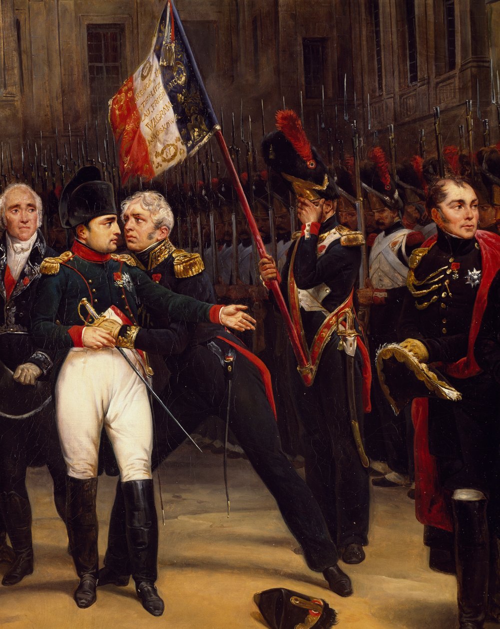 Napoleons Abschied von der kaiserlichen Garde, 20. April von Emile Jean Horace Vernet
