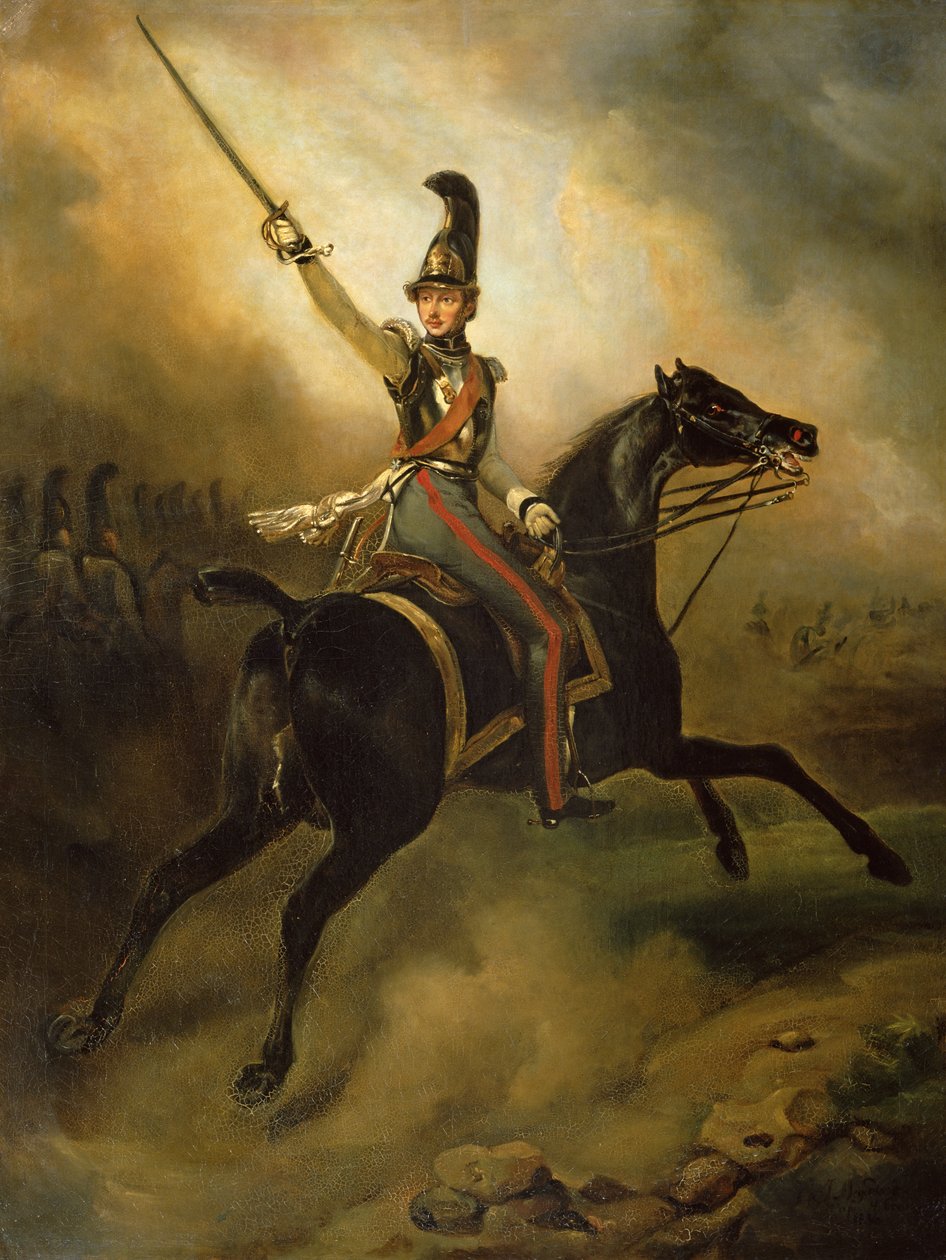 Porträt von Friedrich Heinrich, 1830 von Emile Jean Horace Vernet