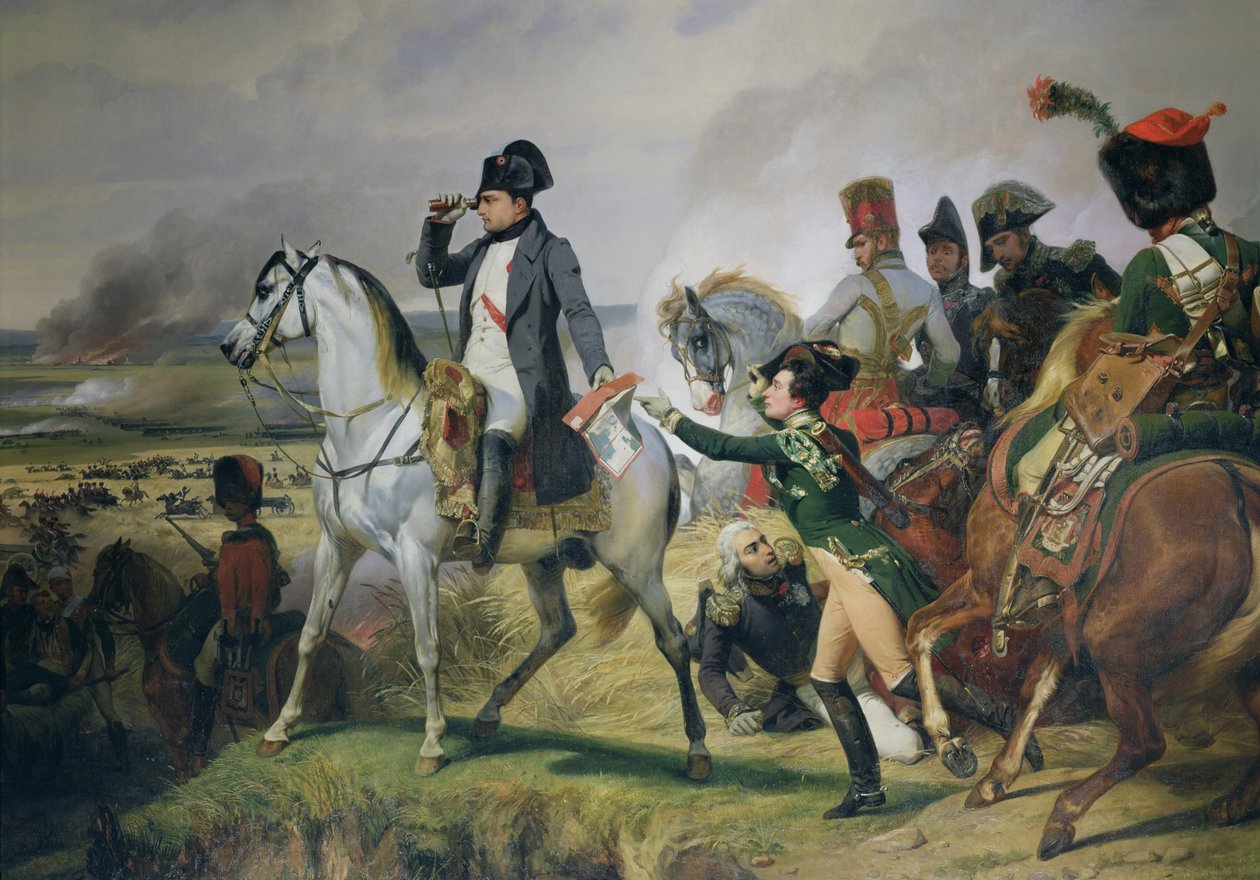 Die Schlacht von Wagram, 6. Juli 1809, 1836 von Emile Jean Horace Vernet