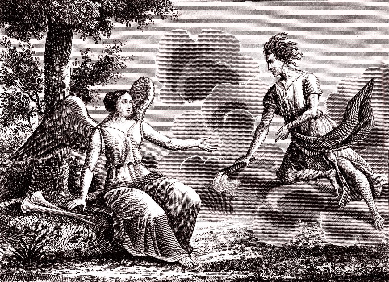 Der Zwist, Fabel von La Fontaine von Emile Joseph Alexandre Gouget