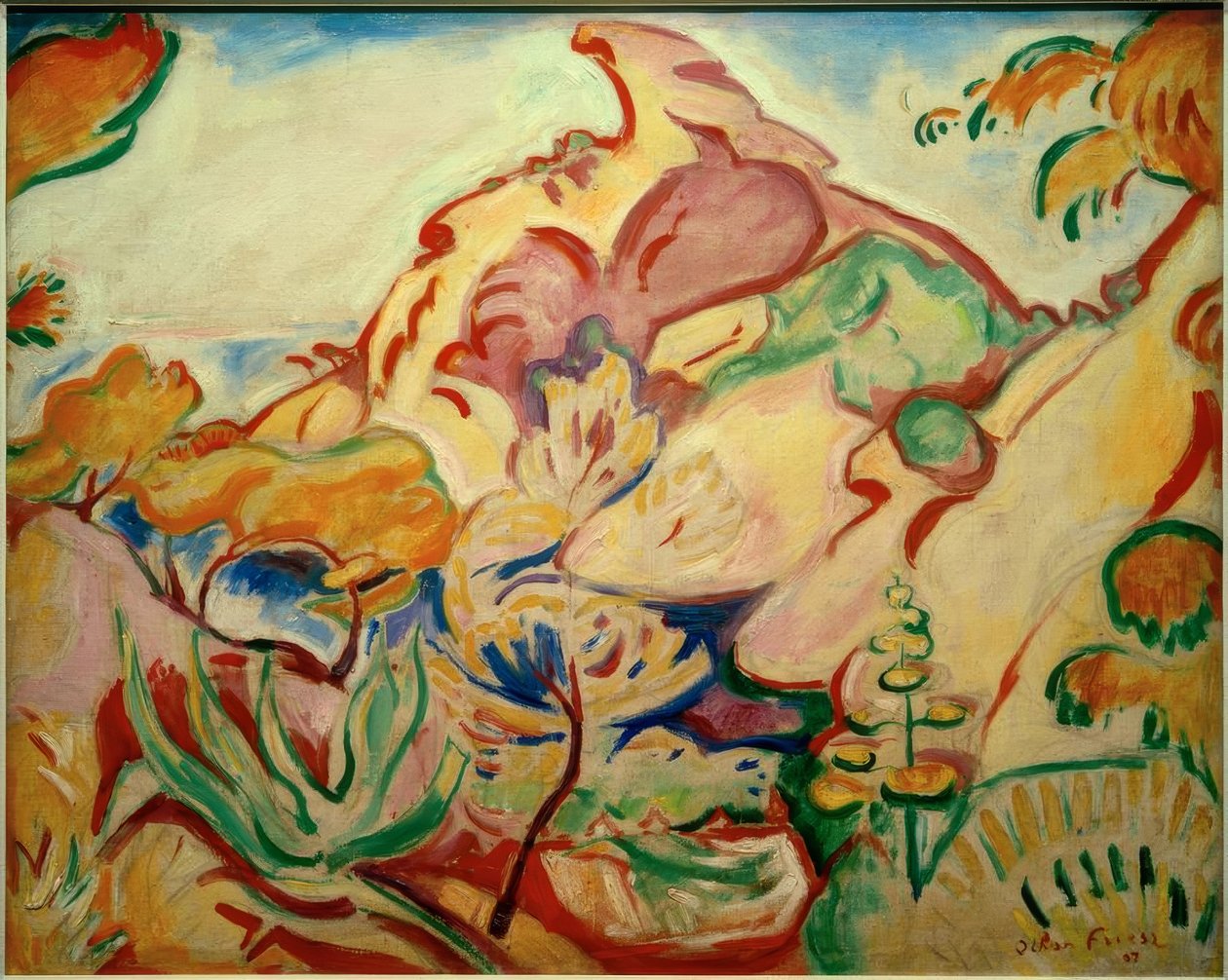 Landschaft bei La Ciotat (Le Bec de l’Aigle) von Emile Othon Friesz