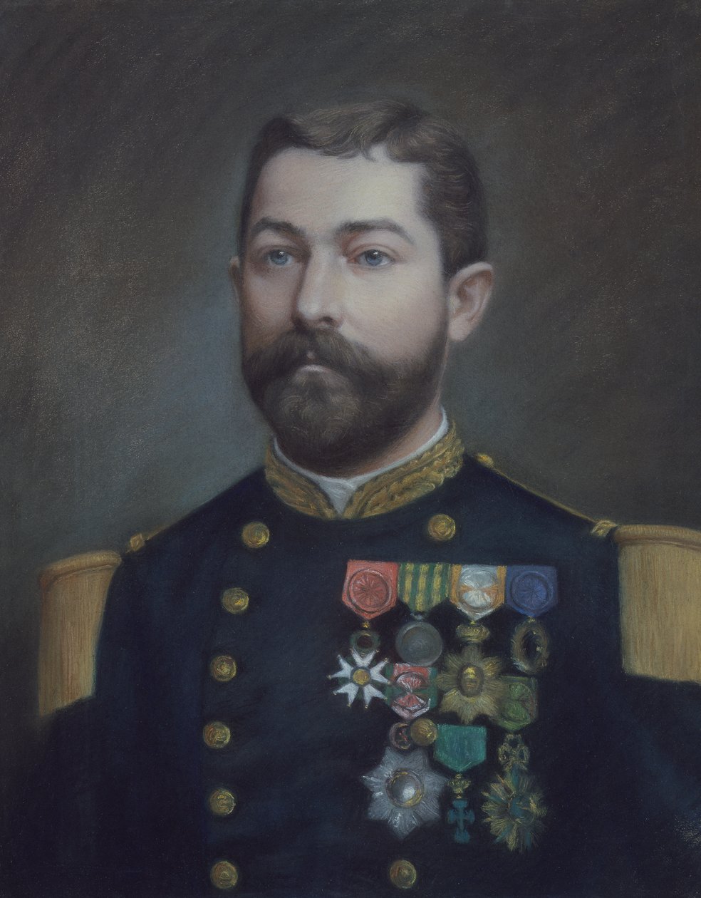 Porträt von Emile Commander Duboc (1852 - 1935), Held der Eroberung von Tonkin von Emile Richard Haumont