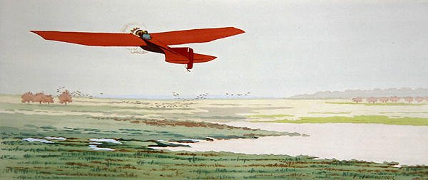 Leichtflugzeug, veröffentlicht von Mabileau, Paris von Emilien Leon Jean Dufour