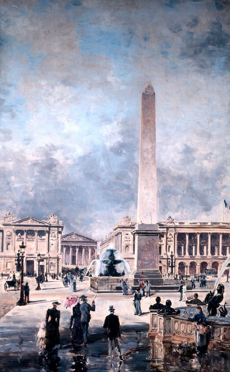 Obelisk von Luxor und der Place de la Concorde von Emmanuel Lansyer
