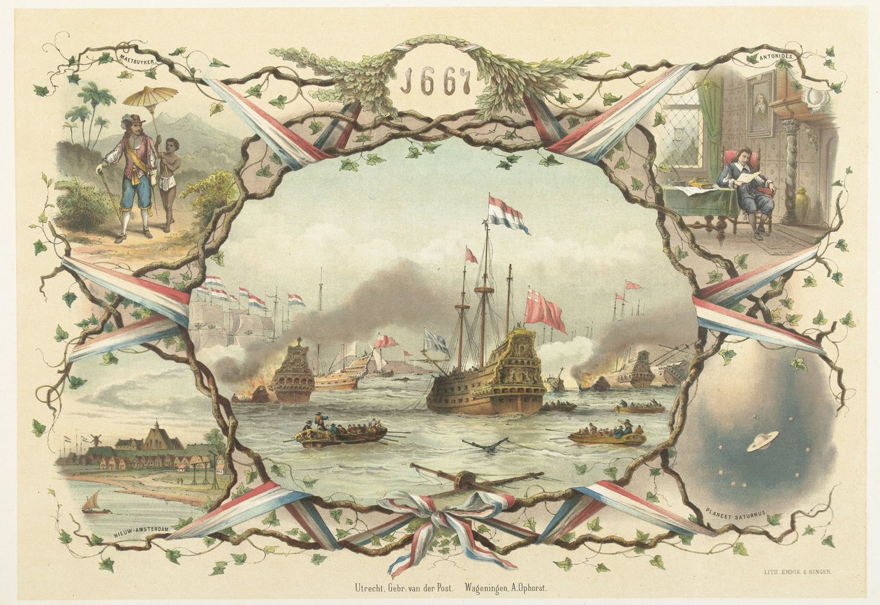 Der Zug nach Chatham und die Eroberung der Royal Charles, 1667 von Emrik and Binger