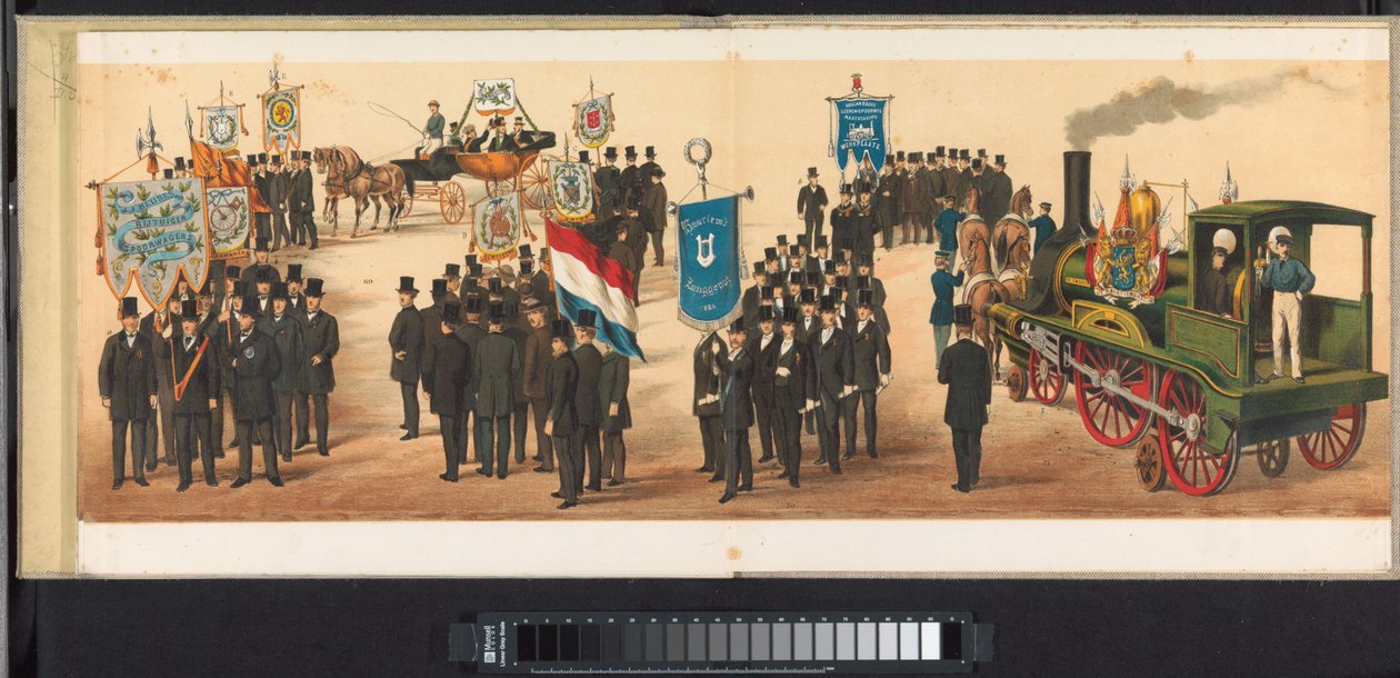 Umzug in Haarlem, 1872 (Platte 11) von Emrik and Binger