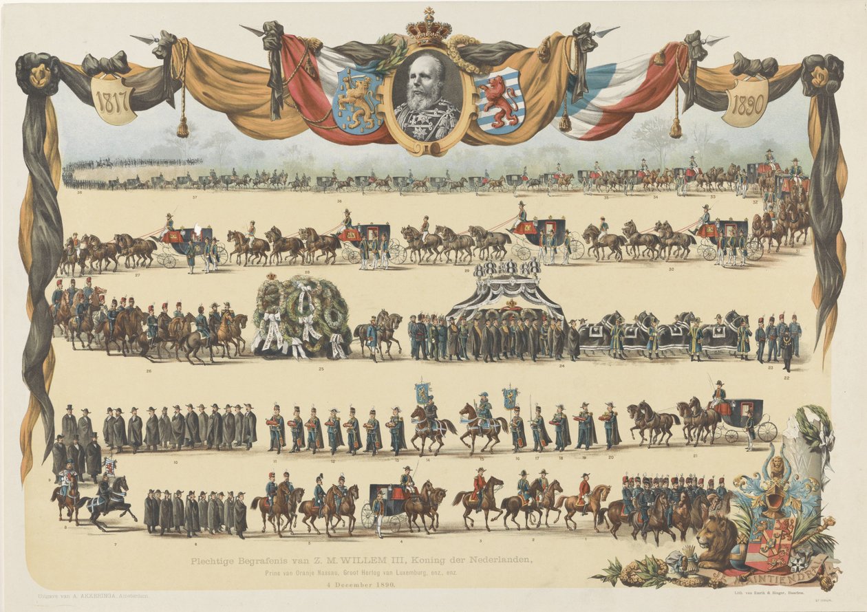 Feierliche Beerdigung von König Wilhelm III. der Niederlande von Emrik and Binger