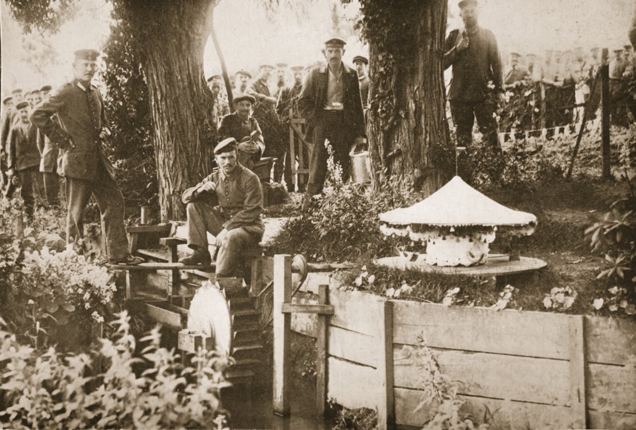 Ein Modell-Wassermühle, Eastcote, Illustration aus Deutsche Gefangene in Großbritannien von English Photographer