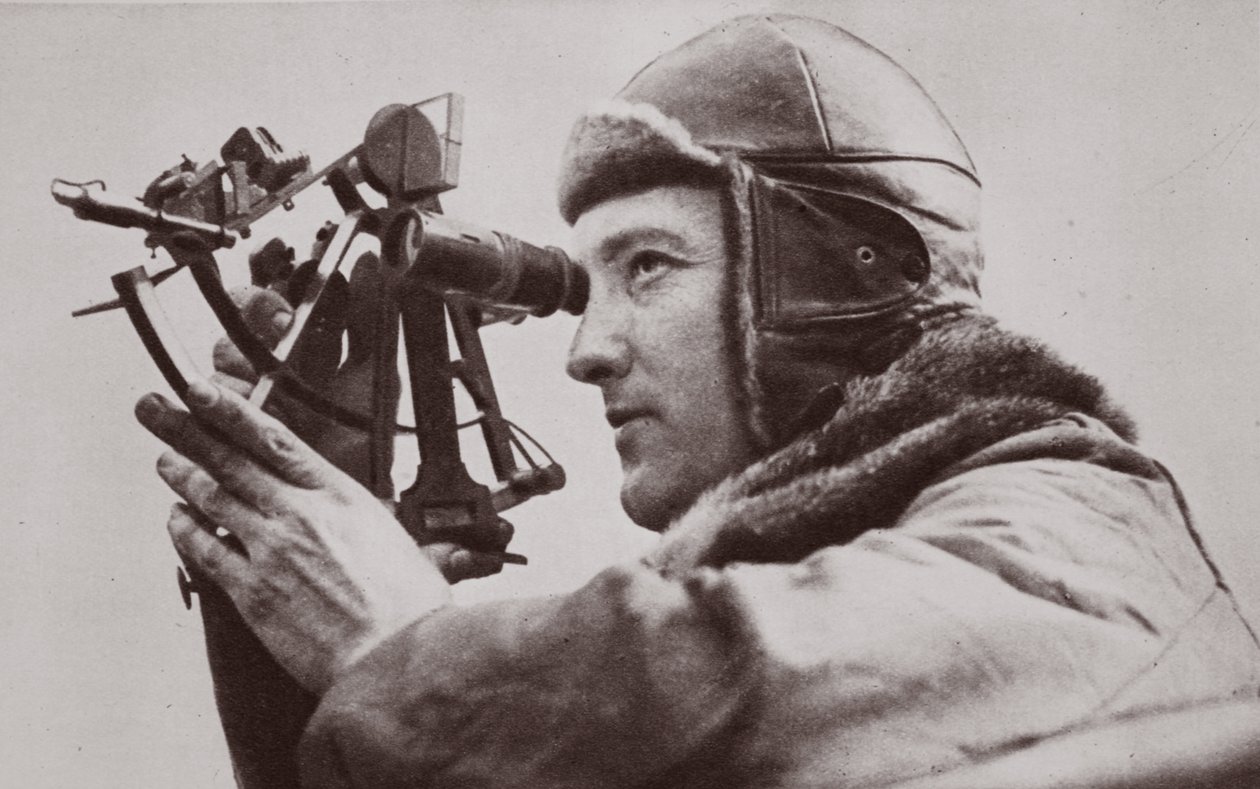 Flug über den Nordpol: Richard E. Byrd, 1926 von English Photographer