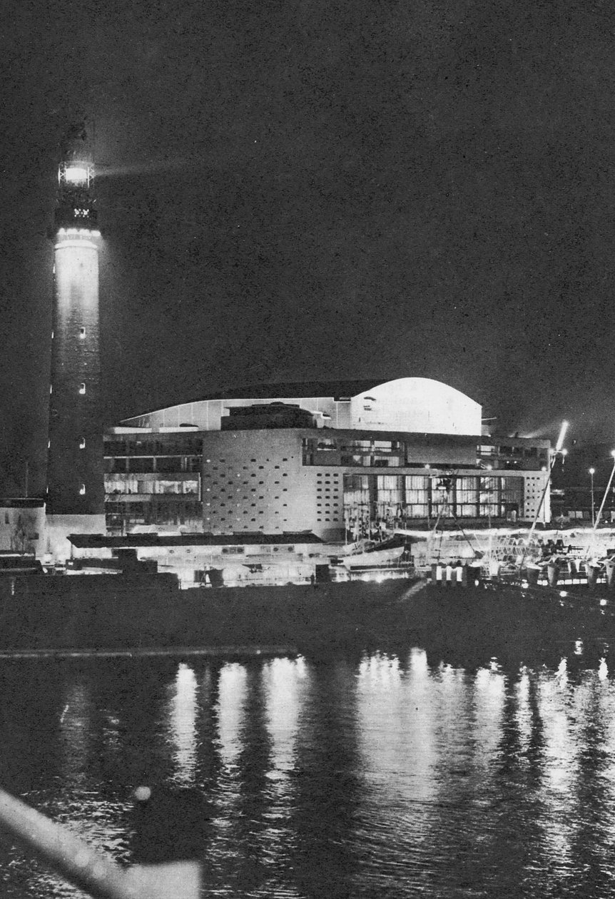 Southbank bei Nacht, 1951 von English Photographer