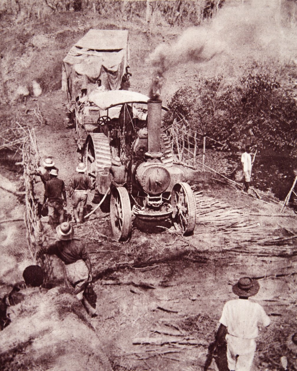 Der Überlandmarsch der Mimis zum Tanganjikasee, Illustration aus The Illustrated War News, 31. Januar 1917 von English Photographer