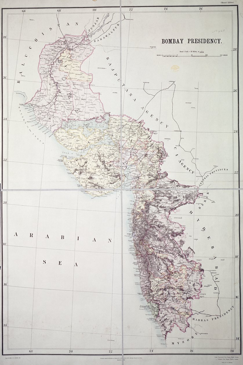 Präsidentschaft von Bombay, 1890 von English School