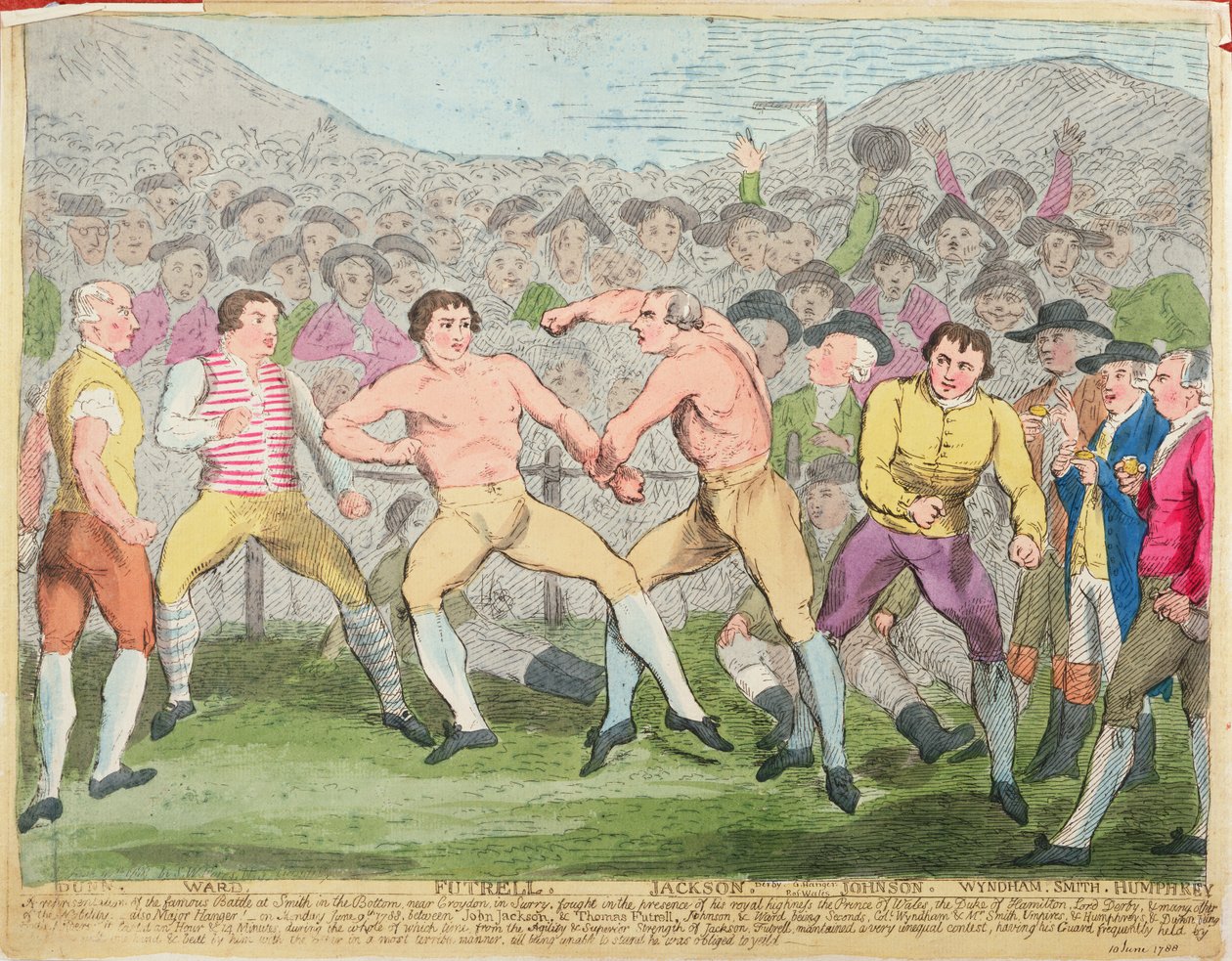 Boxkampf, 10. Juni 1788 von English School