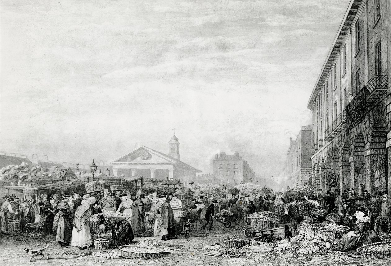 Covent Garden Markt, 1824 von English School