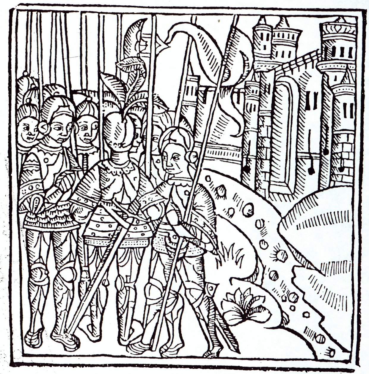 Kreuzritter, gedruckt von Wynkyn de Worde (gest. 1534) von English School