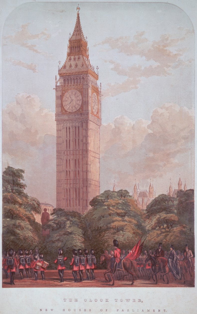 Entwurf für Big Ben, 1859 von English School