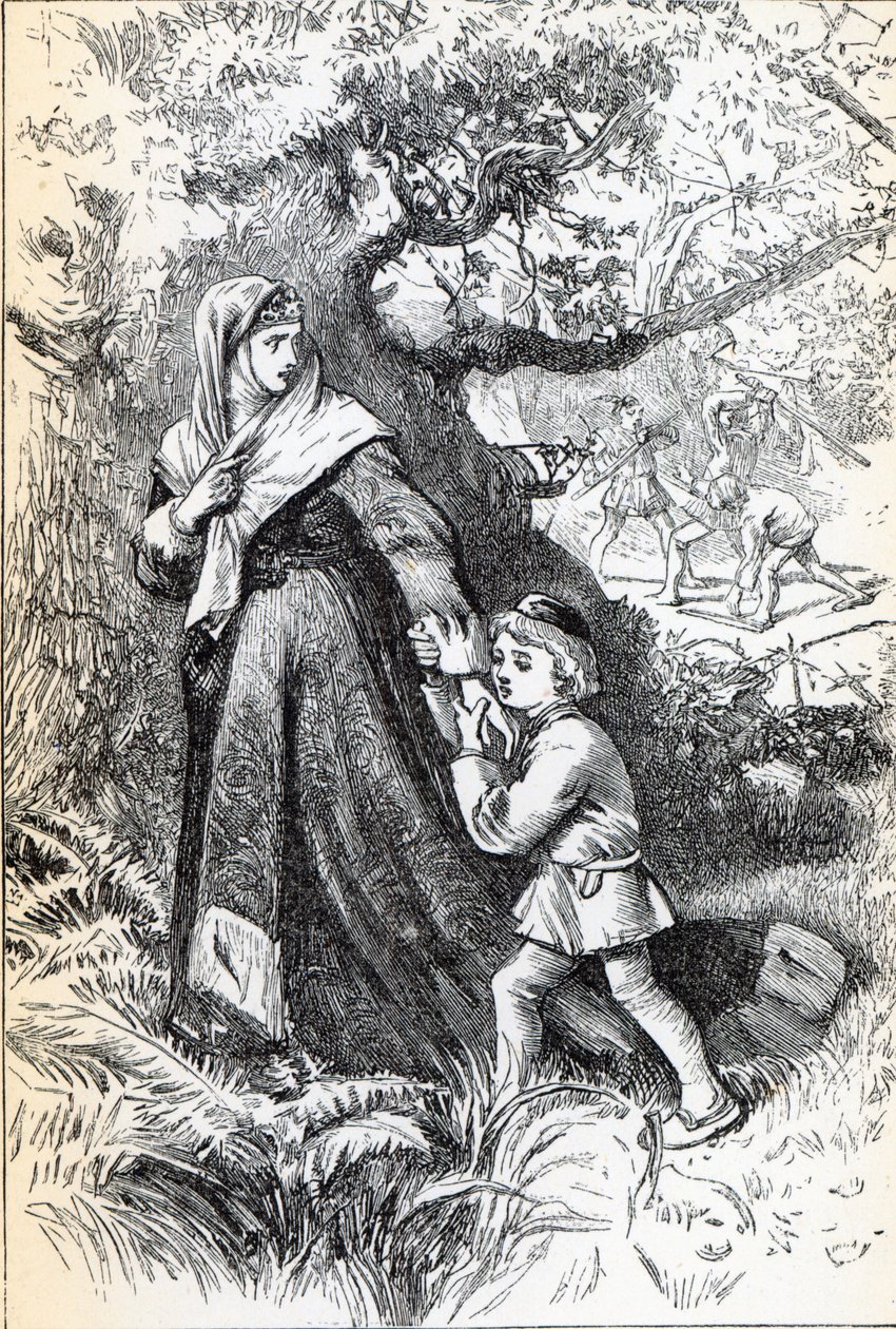 Flucht der Königin Margaret von English School