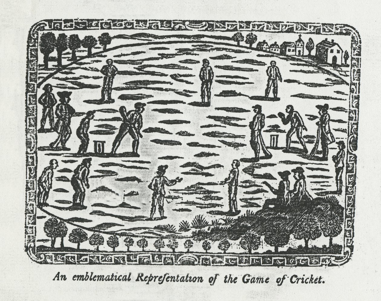 Cricketspiel, 1774 von English School