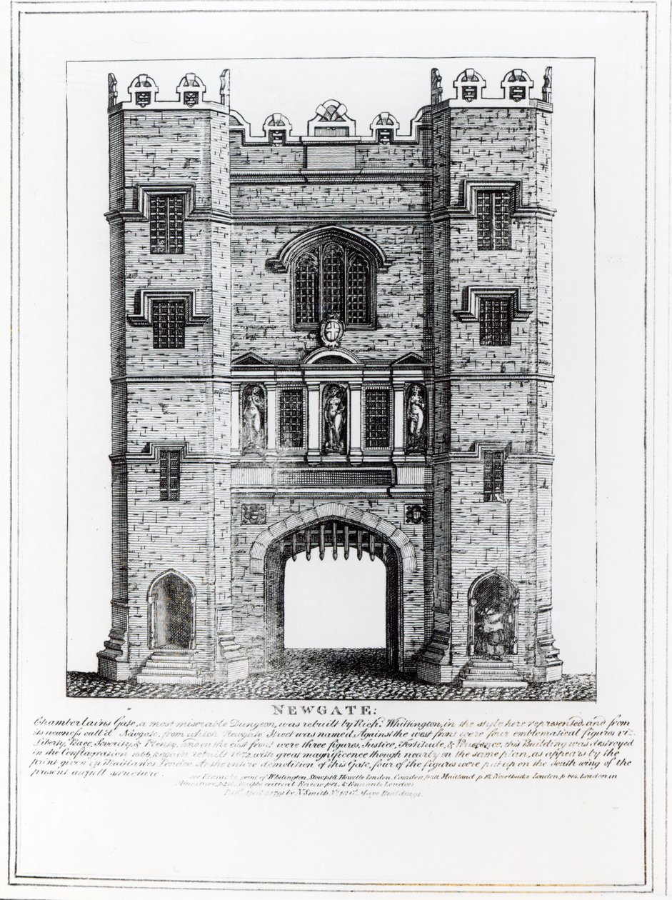 Newgate, London, 1761 von English School
