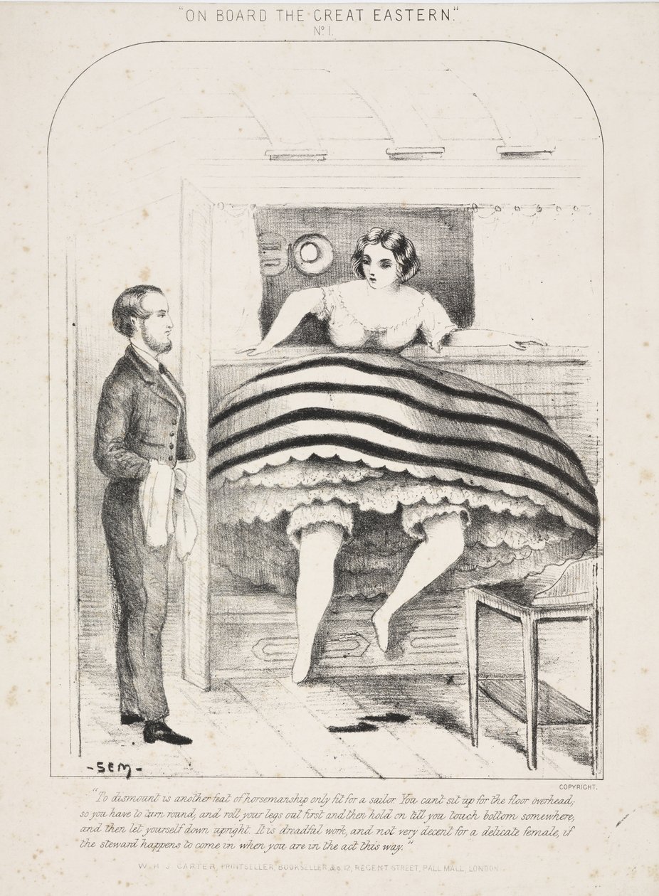 An Bord der Great Eastern Nr.1, herausgegeben von W.H.J. Carter, London, um 1865 von English School
