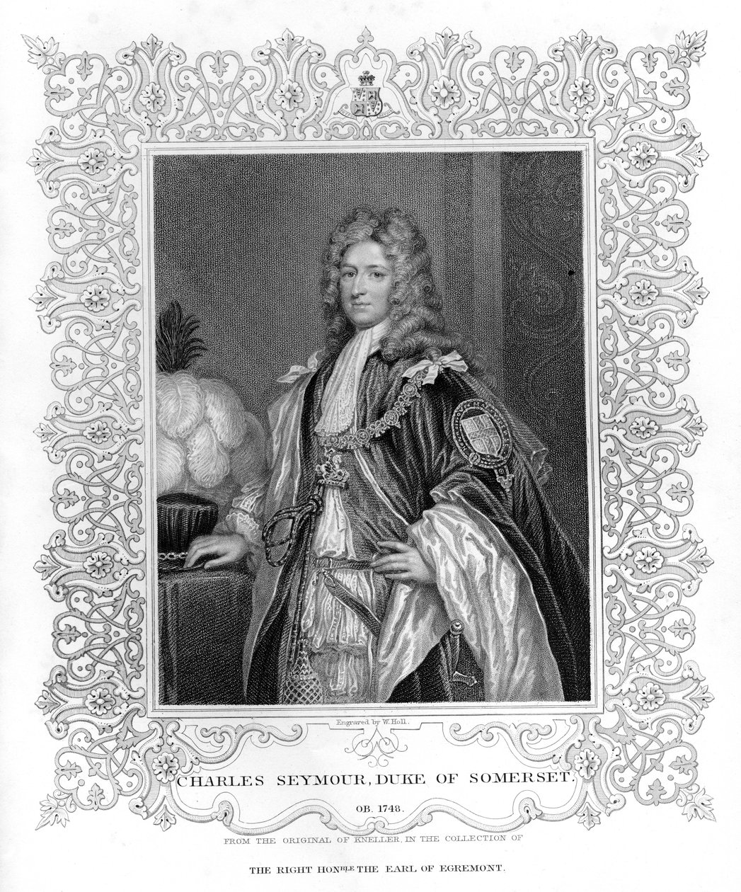 Porträt von Charles Seymour, Herzog von Somerset von English School