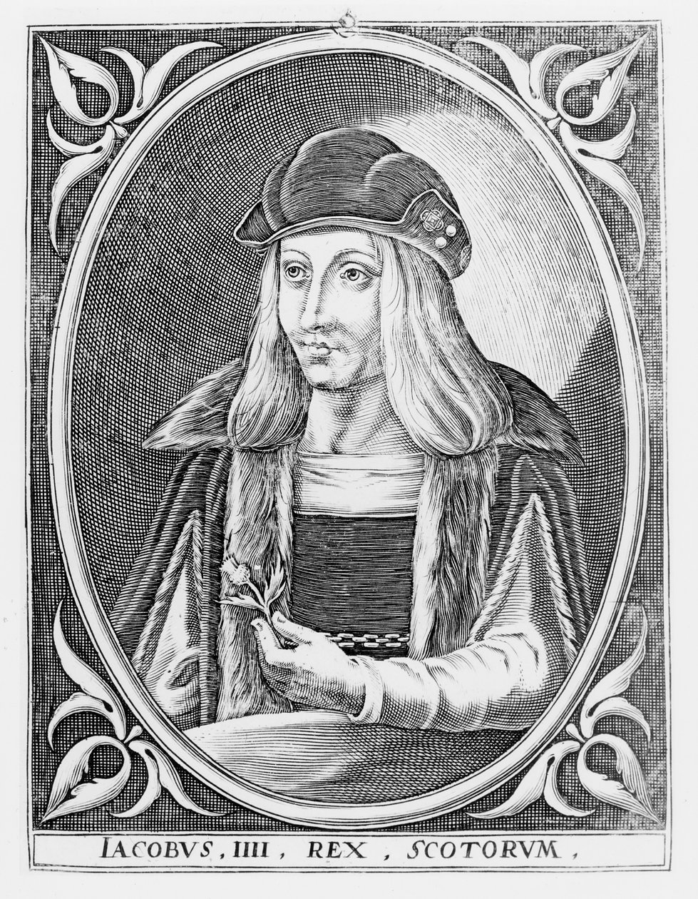 Porträt von James IV. von Schottland von English School