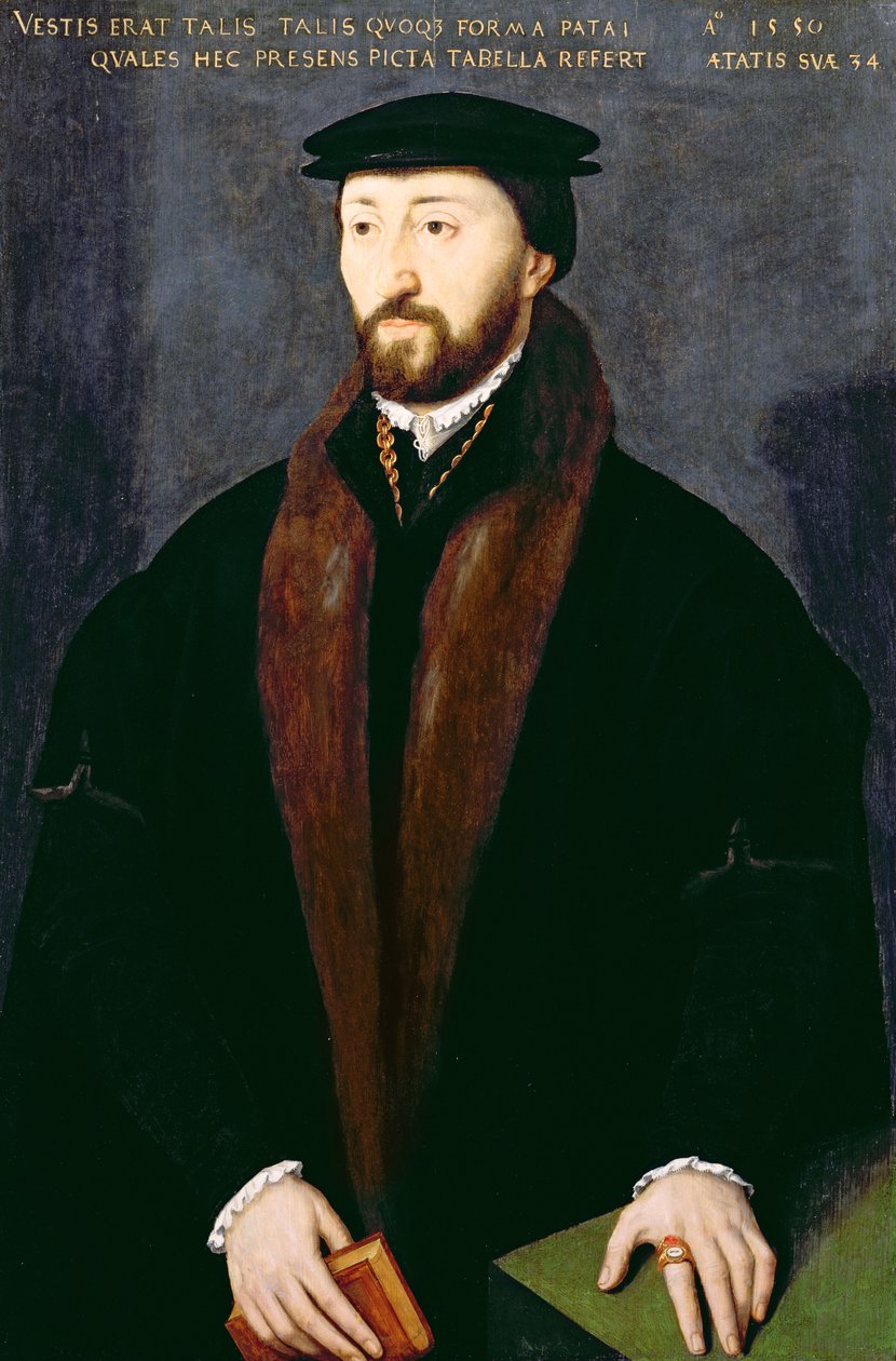 Porträt von Richard Pate (1516-88), Wohltäter des Corpus Christi College, Oxford 1550 von English School