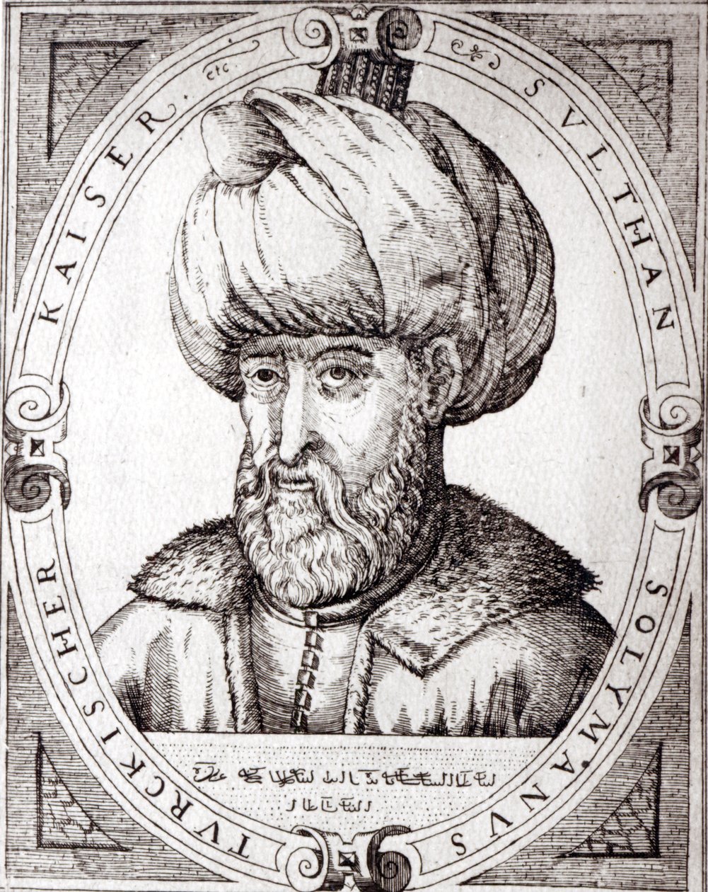Porträt von Suleiman dem Prächtigen von English School