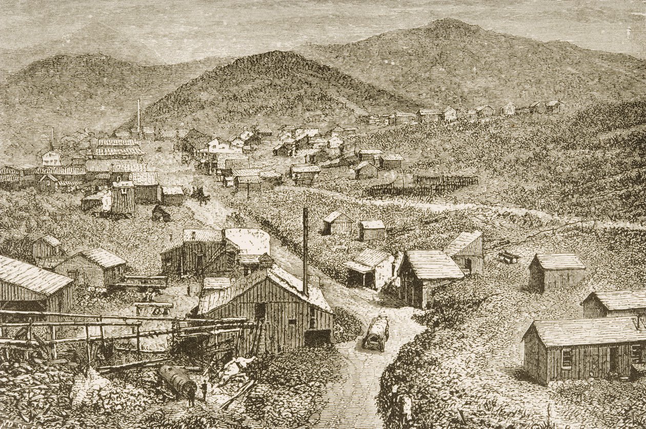 Silver City, Nevada, ca. 1870, aus 