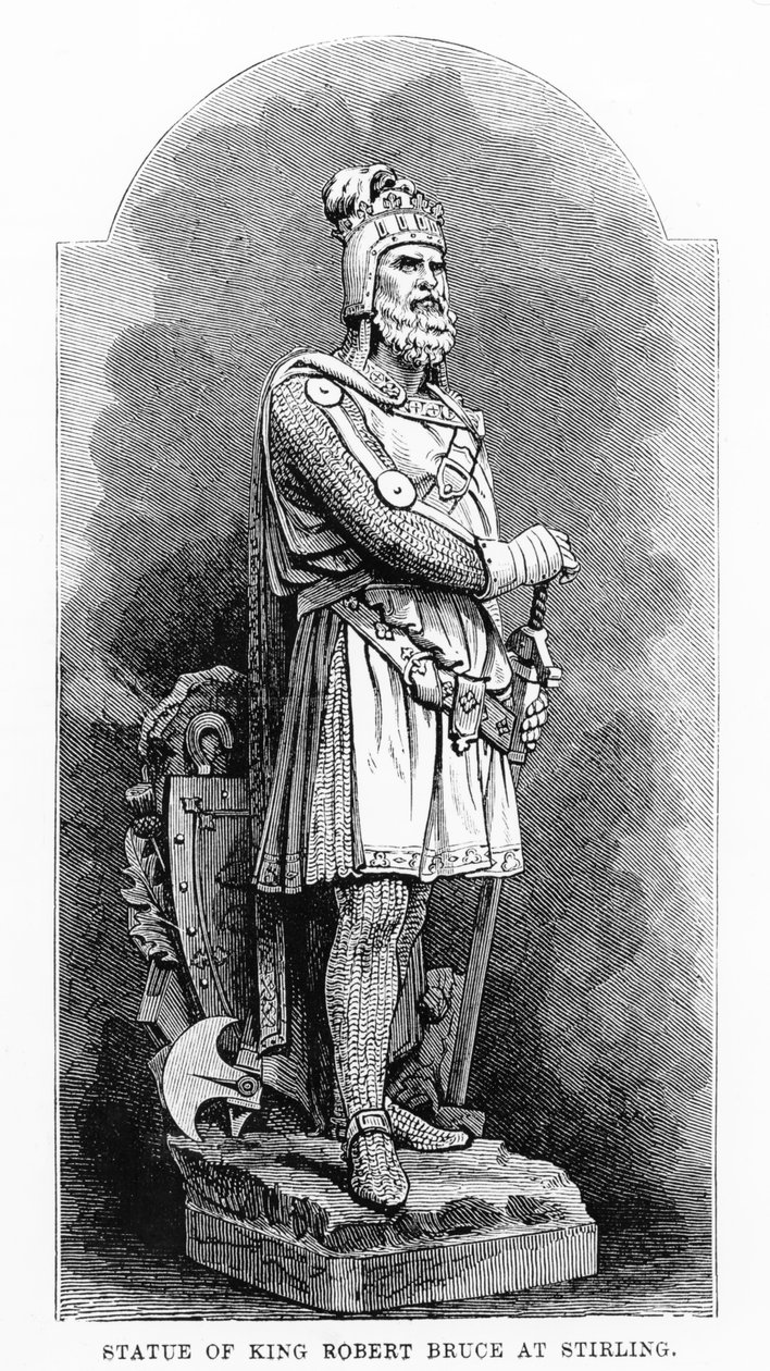 Statue von König Robert the Bruce in Stirling von English School