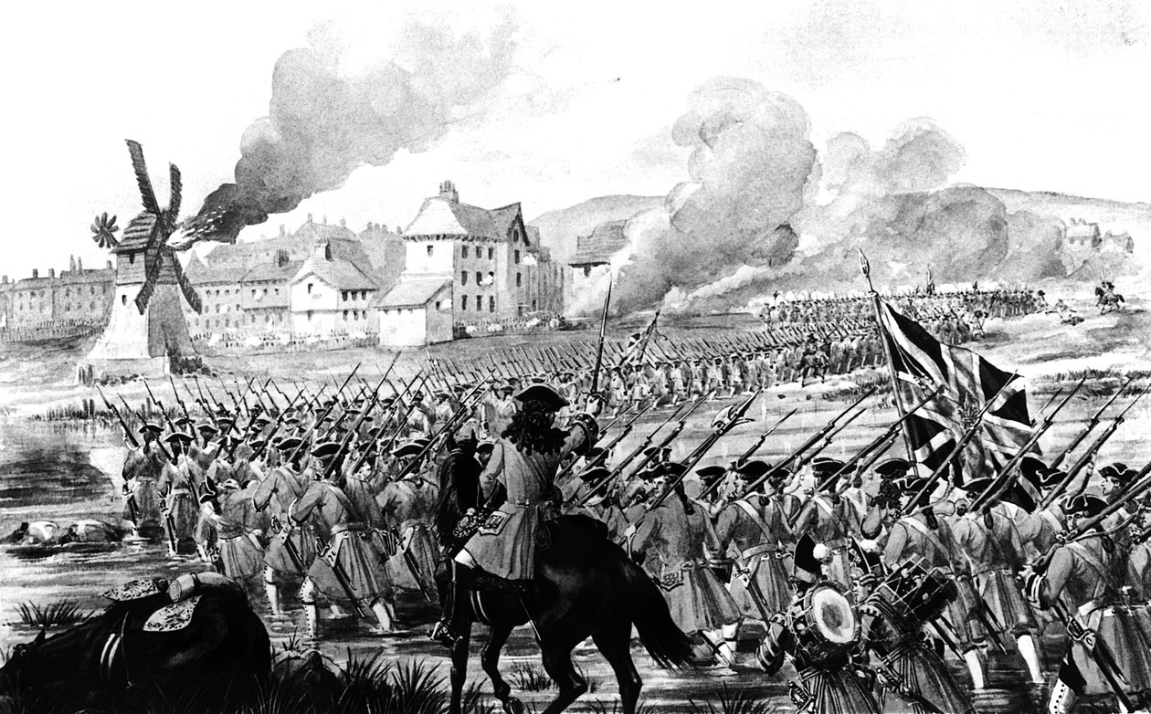 Die Schlacht von Blenheim im Jahr 1704 von English School