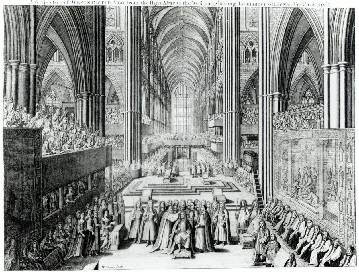 Die Krönung von König James II. (1633-1701) ca. 1685 von English School