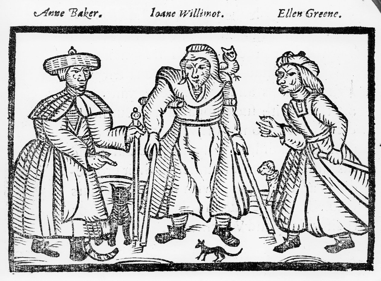 Die Verhöre von Anne Baker, Joanne Willimot und Ellen Greene von English School