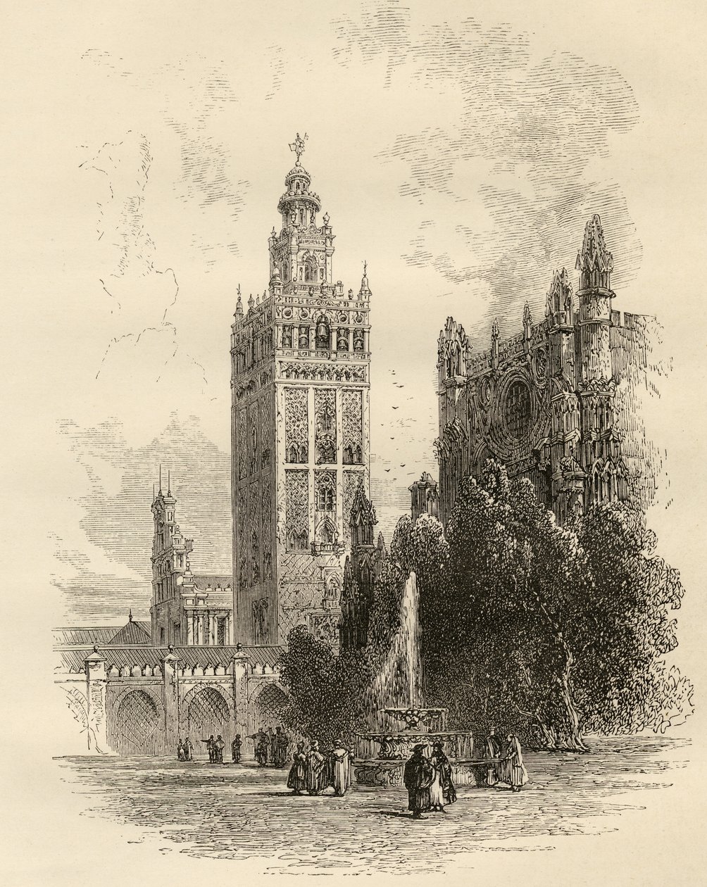 Die Giralda, Sevilla, Spanien, aus 