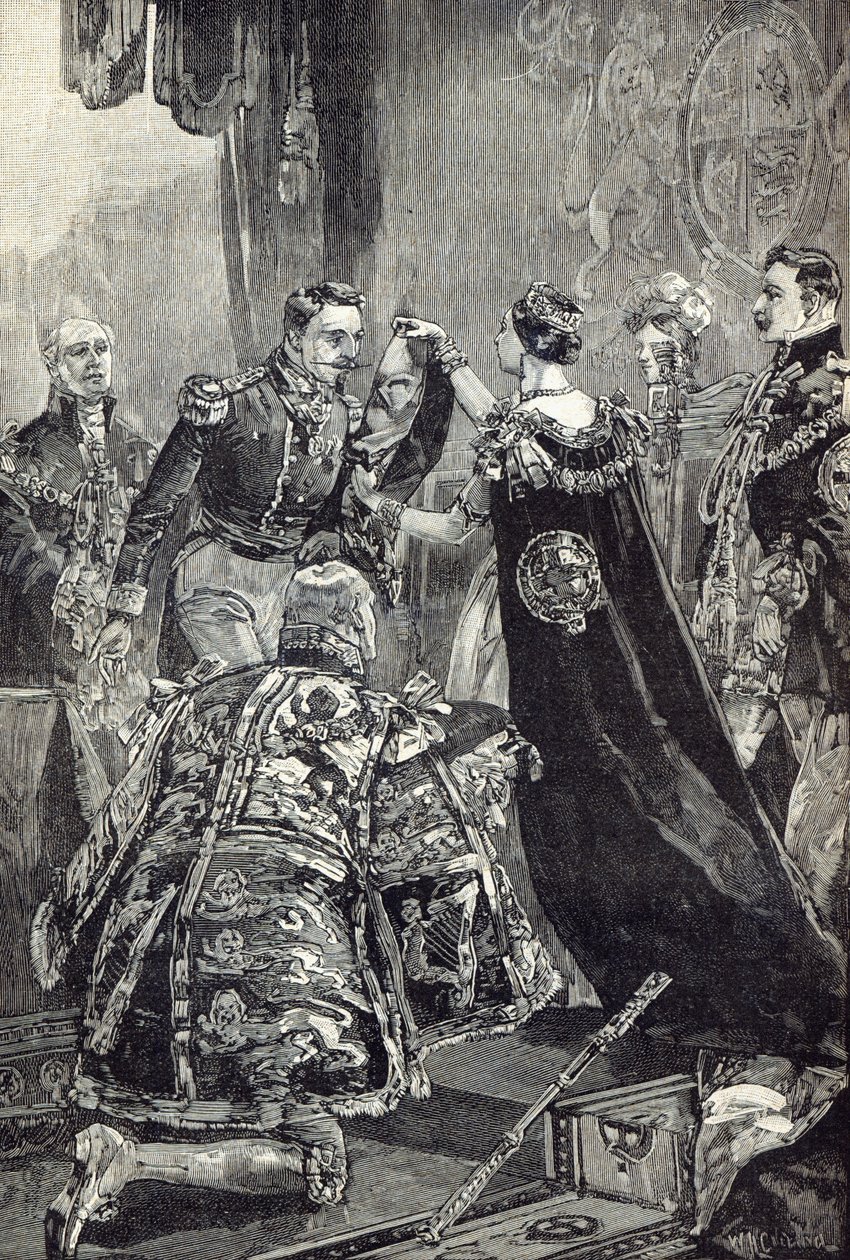 Die Königin verleiht dem Kaiser der Franzosen den Hosenbandorden von English School