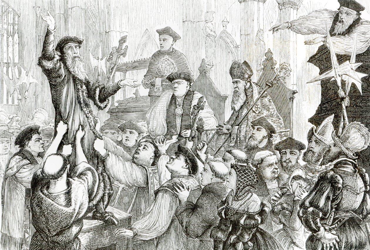 Die Widerrufung von Erzbischof Cranmer (1489-1566) in der St. Mary