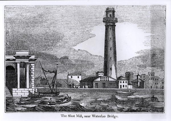 Die Schrotmühle, nahe der Waterloo-Brücke von English School