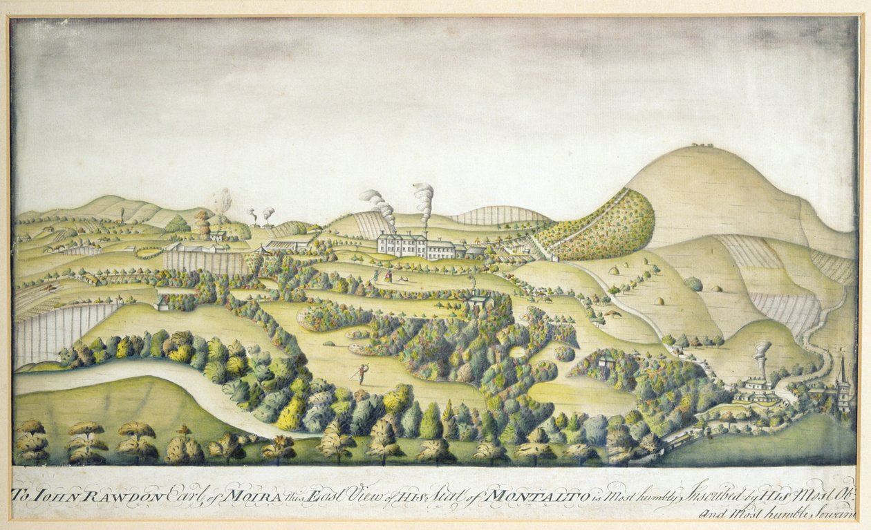 Ostansicht von Montalto, c.1800 von English School