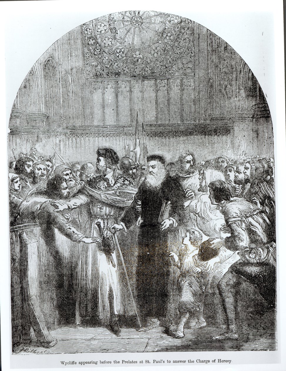 Wycliffe erscheint vor den Prälaten in St. Paul