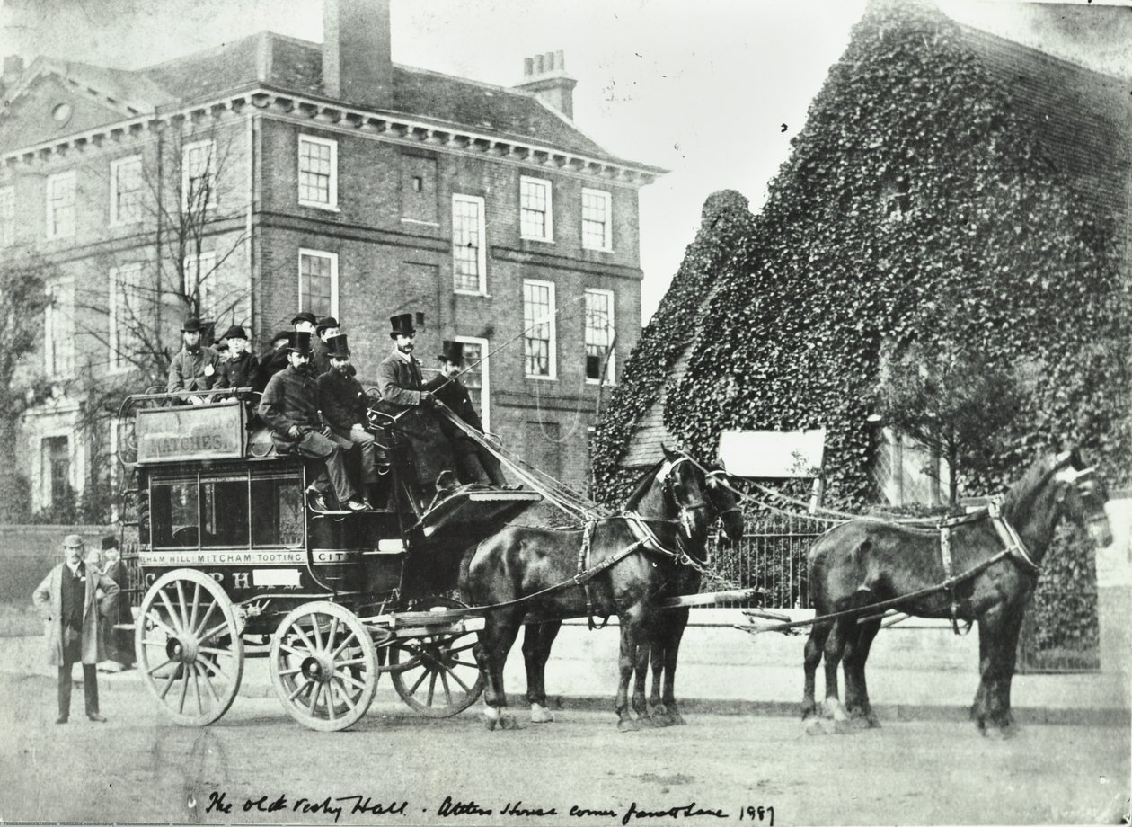 Garratt Lane: Die Alte Vestry Hall, 1887 von English Photographer