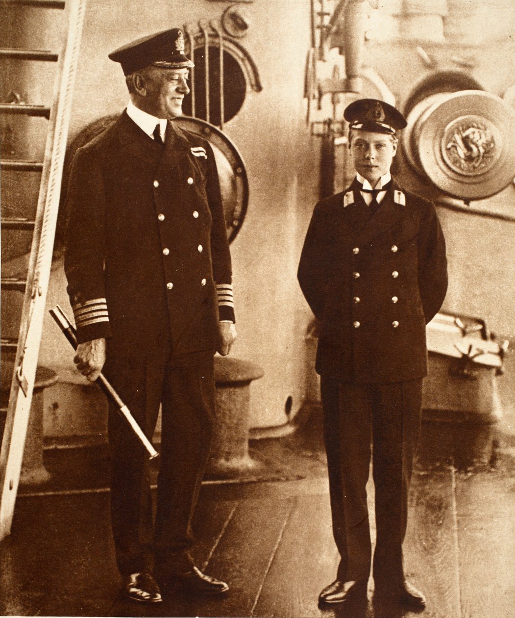 König Edward VIII. als Seekadett auf der H.M.S. Hindustan, 1910 von English Photographer