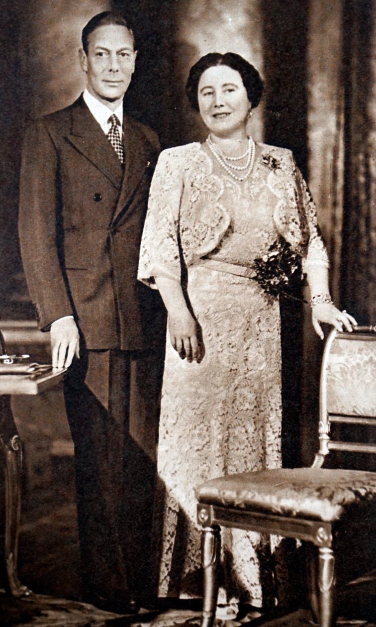 König George VI. und Elizabeth, die Königinmutter von English Photographer